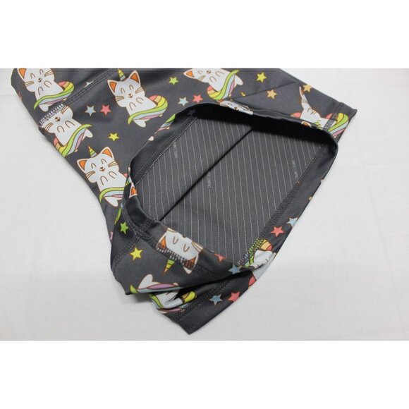 IAB Mfg women's 3 in unicorn cat kitten athletic gym performance workout shorts - Picture 6 of 10